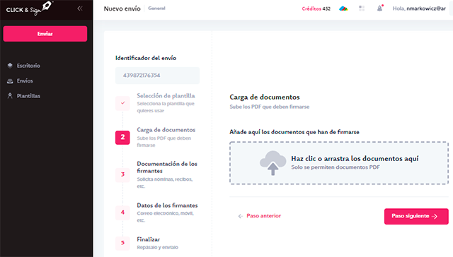 Plataforma de Firma de Documentos Digitales Click & Sign